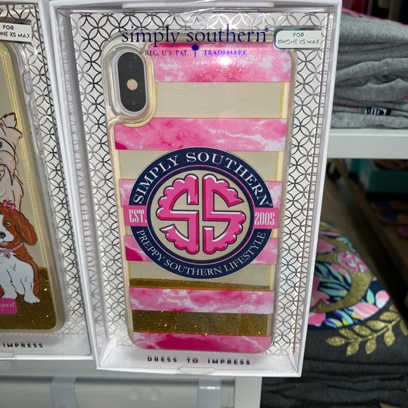 Simply Southern Accessories - Simply Southern XSMAX Logo Glitter iPhone XSMAX
